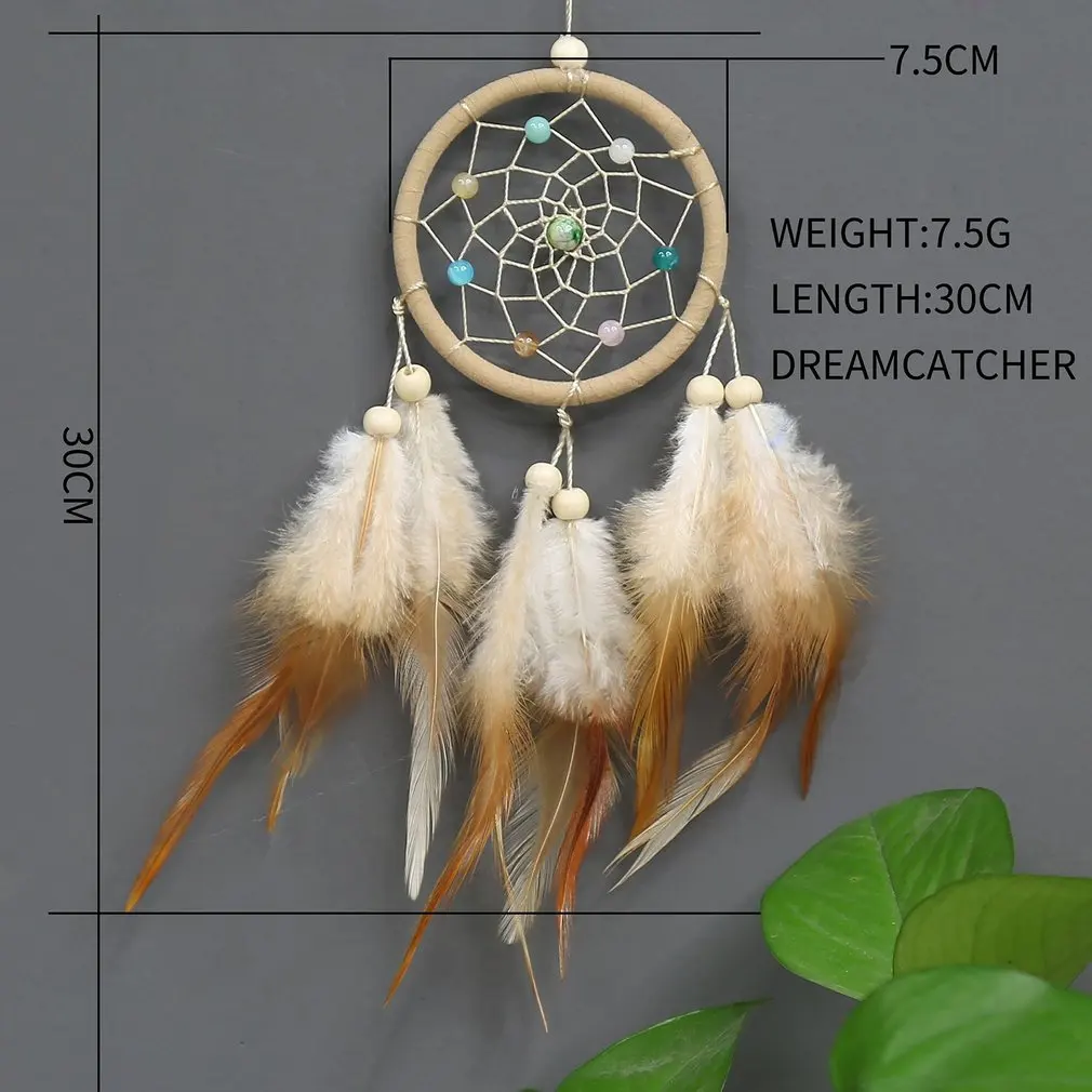 

Girl Heart Dream Catcher National Feather Decoration Ornaments Lace Ribbons Circular White Room Decor Dreamcatcher Dream catcher