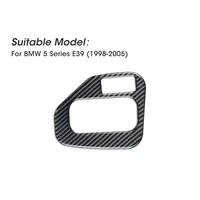 1 pack lhd decorative frame carbon fiber gear shift knob panel sticker trim for bmw 5 series e39 1998 2005