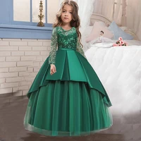 christmas 4 14 year teens party girl dress children wedding flower kids clothes princess evening pageant long vestidos 13 14 y