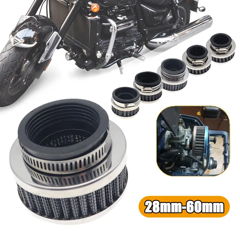 

1x28 мм-60 мм Универсальный воздушный фильтр из нержавеющей стали для мотоцикла 50 cc-250 куб. См очиститель для мотоцикла ATV питбайка картинга ску...
