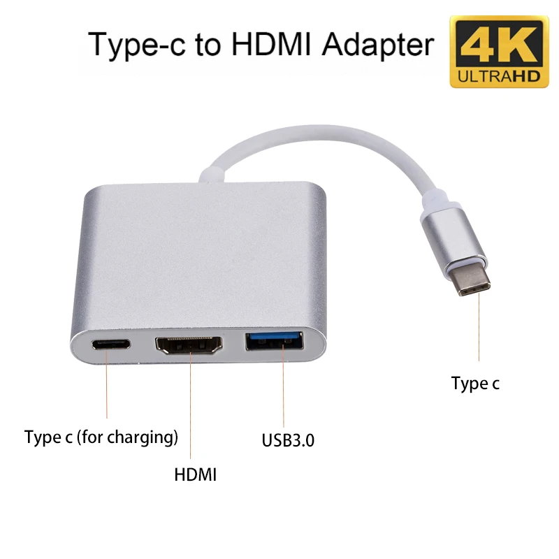 

USB 3.1 Hub Type C To HDMI -Compatible 4K Converter support Samsung Dex mode USB-C Dock with PD for MacBook Pro/Air 2021