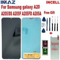 imaz adjust incell 6 4%e2%80%9d lcd for samsung galaxy a205m a205 a205f a20 2019 lcd display touch screen digitizer assembly for a20 lcd