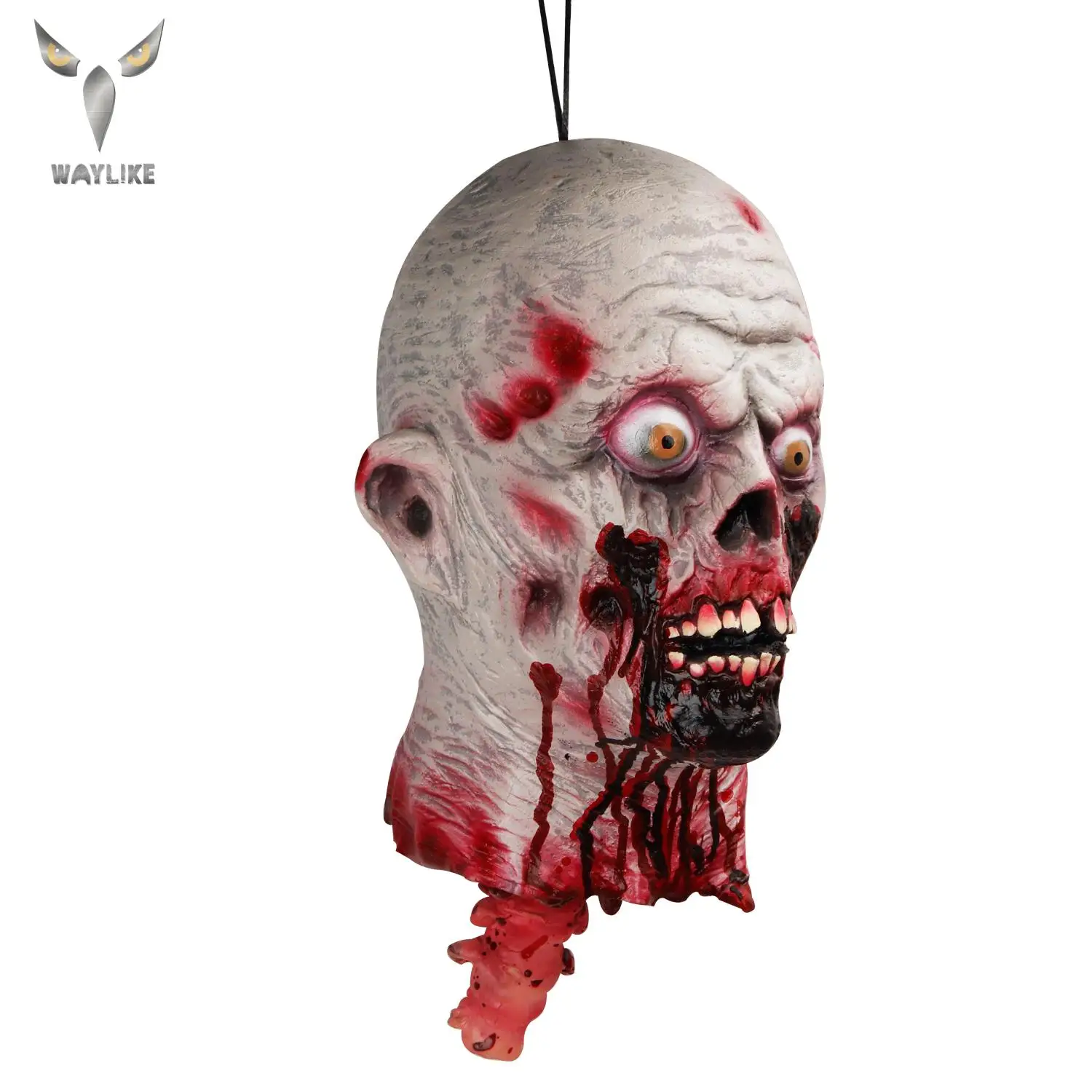 

WAYLIKE Halloween Scary Props Ghost Broken Head Decoration Head For Halloween Haunted House Party Decoration Prop