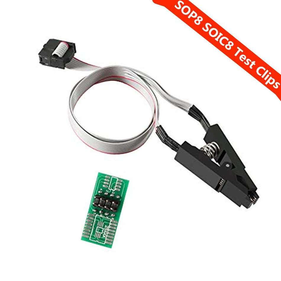 SOIC8/SOP8 Flash Chip IC черный зажим для тестирования BIOS/24/25/93 программатор Adpter (SOP8 Clip) -