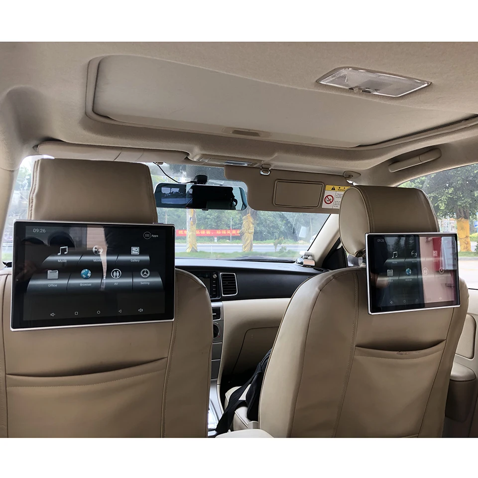 

Rear Seat Car Android Headrest Monitor Two pcs 11.8 inch Android 9.0 OS USB SD Car DVD Players for Lexus