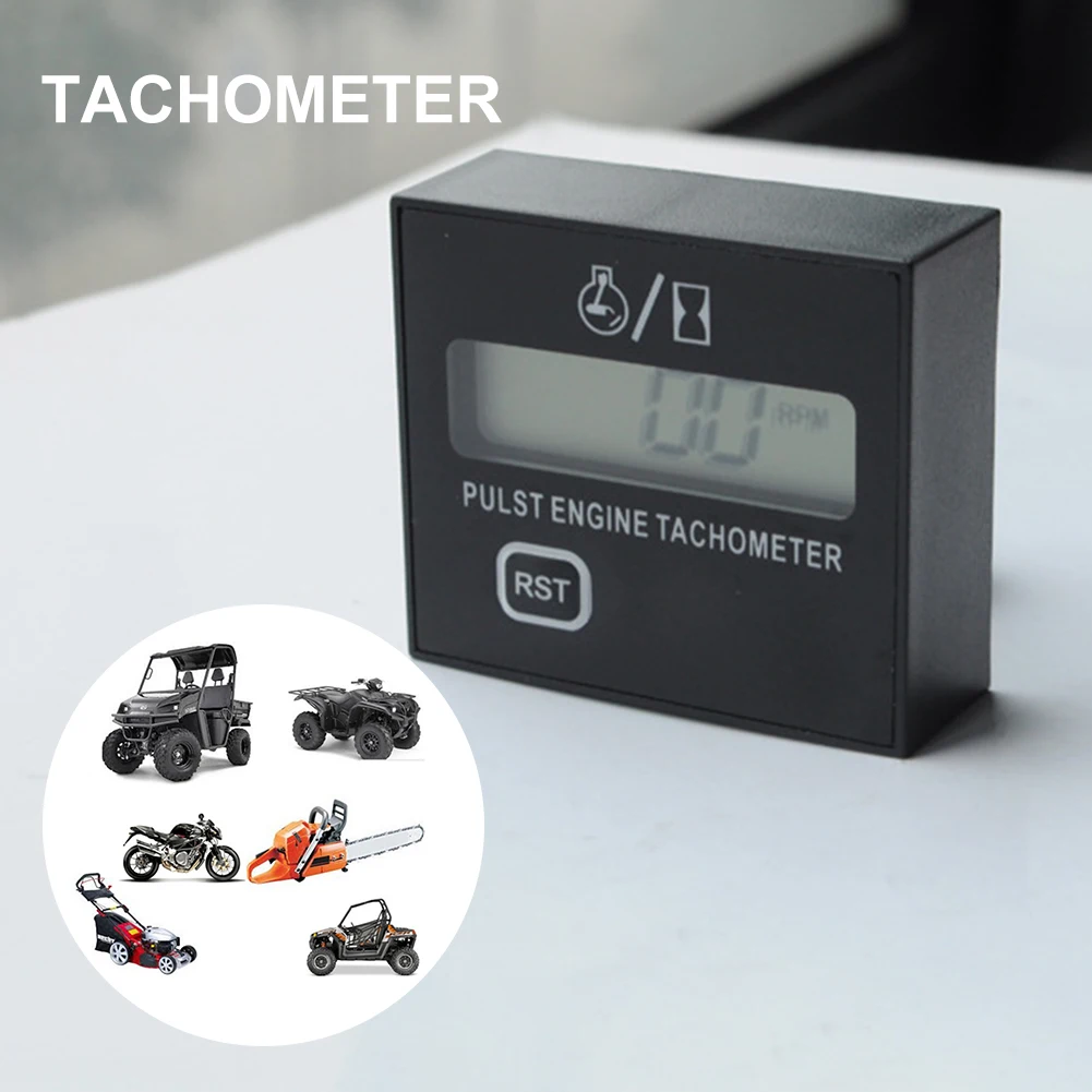 

High-Speed Meter Gasoline Engine Lawn Mower Tachometer Digital Display Pulse Speed Speedometer For Gasoline Engines Cars