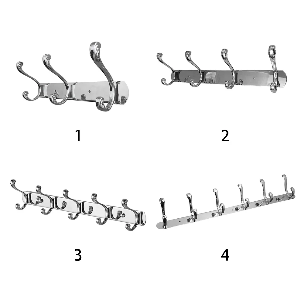 

Hanger Rack Preservative Hat Wall Mounted Coat Stainless Steel Hook Home Supplies Durable Multifunctional