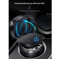 electric car ashtray with led ambient light multi scene application portable ashtray washable cigarette holder with lid
