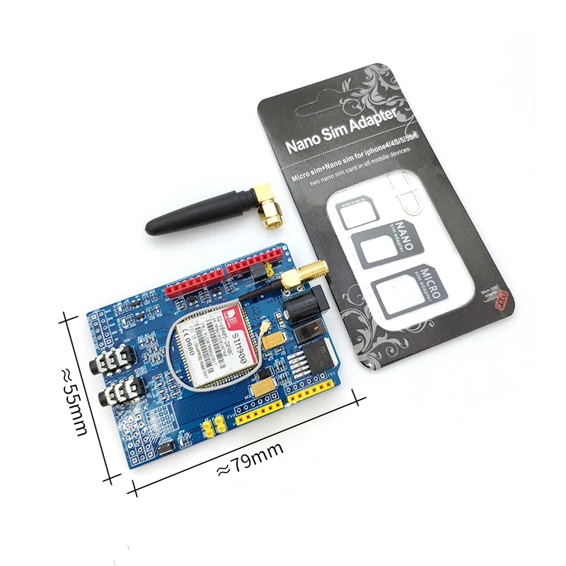 SIM900 GPRS/GSM щит макетная плата четырехдиапазонный модуль