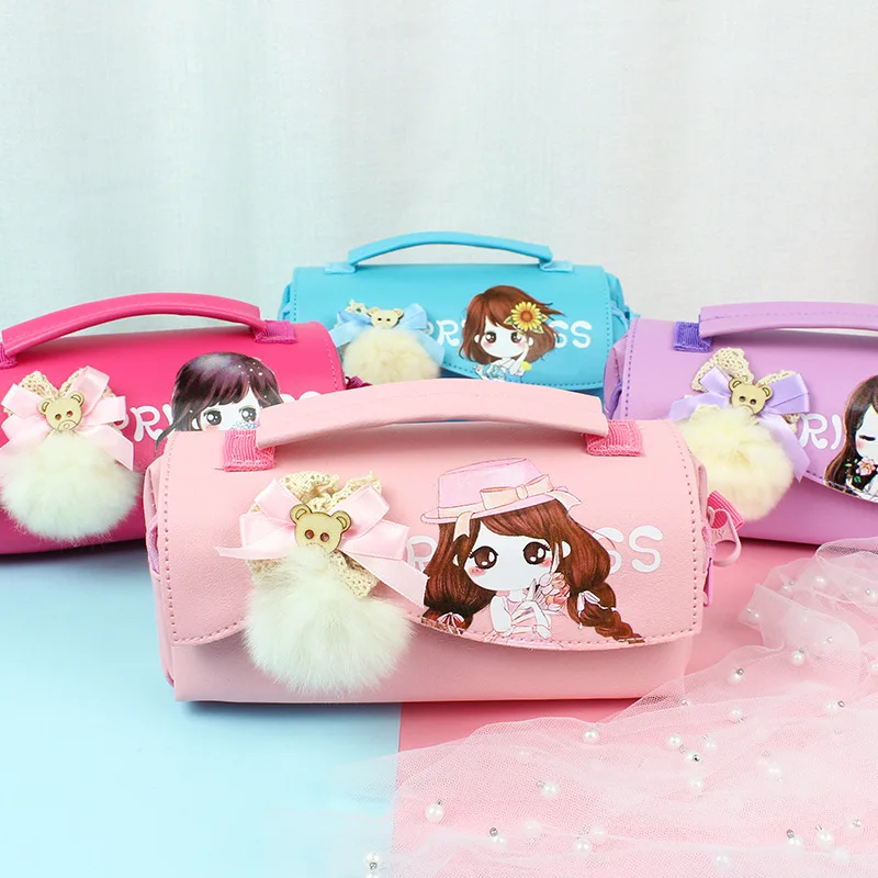 Чехол для карандашей kavaii сумки студентов вместительные школьные принадлежности