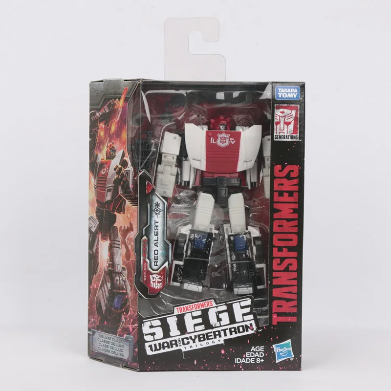 red alert 16 см Трансформеры игрушки поколения войны для Cybertron осада класса люкс WFC-S9 Автобот гонч Мегатрон ПВХ фигурка модель - Цвет: red alert