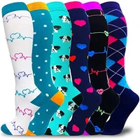 compression socks hosiery 6 pairs per set men women running sports travel stocking compression sock dropshipping sport sock