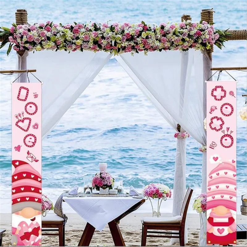 Украшение для вечерние 180*110 см баннер на День святого Валентина флаг вечеринки