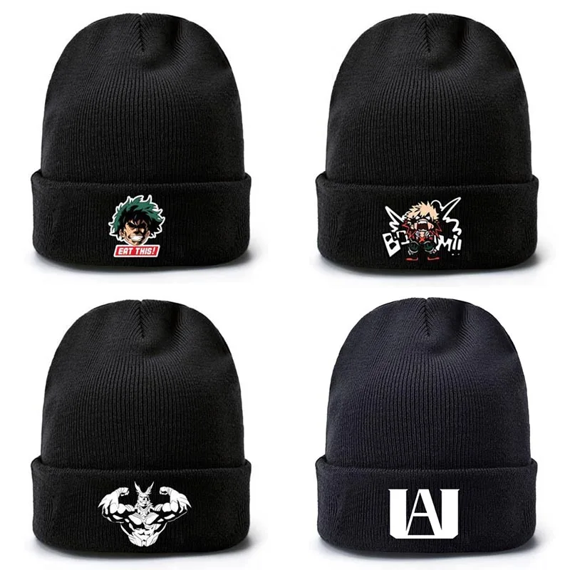 

Anime My Hero Academia Hat Cosplay Bakugou Katsuki Knitted Warm Knitted Hat
