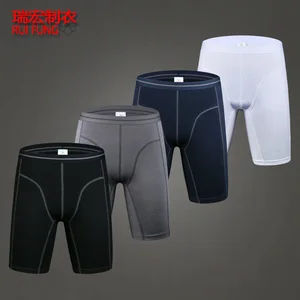 2 Pack  Mens Winter Thick Underwear Boxers Shorts Casual Cotton Knee Length Men Long Leg Sport Boxer