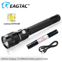 new eagtac gx30l2r mkii sst70 3100 lumen rechargeable sft40 led duty flashlight police hunting battery pack