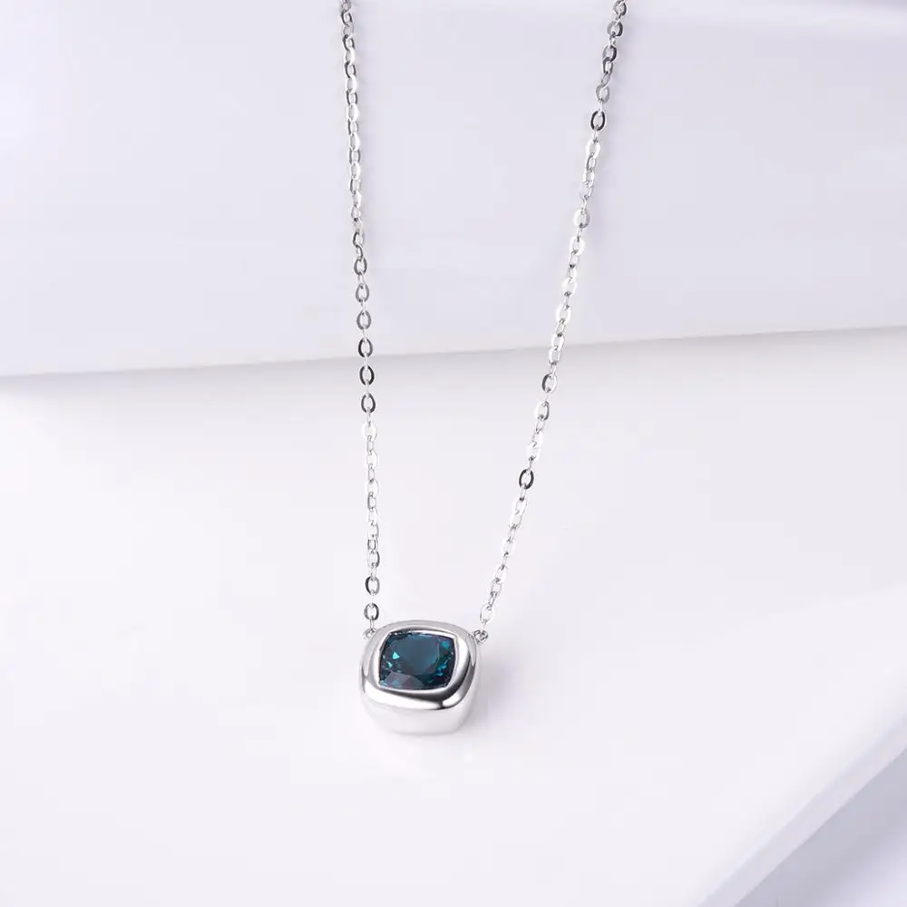 LP 7 мм натуральный синий топаз ожерелье для женщин белый драгоценный камень