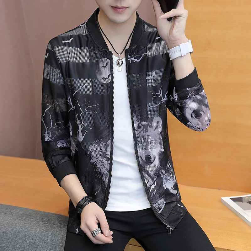 

Куртка мужская Солнцезащитная с длинным рукавом, тонкий пиджак, деловая уличная одежда для отдыха, весна-лето