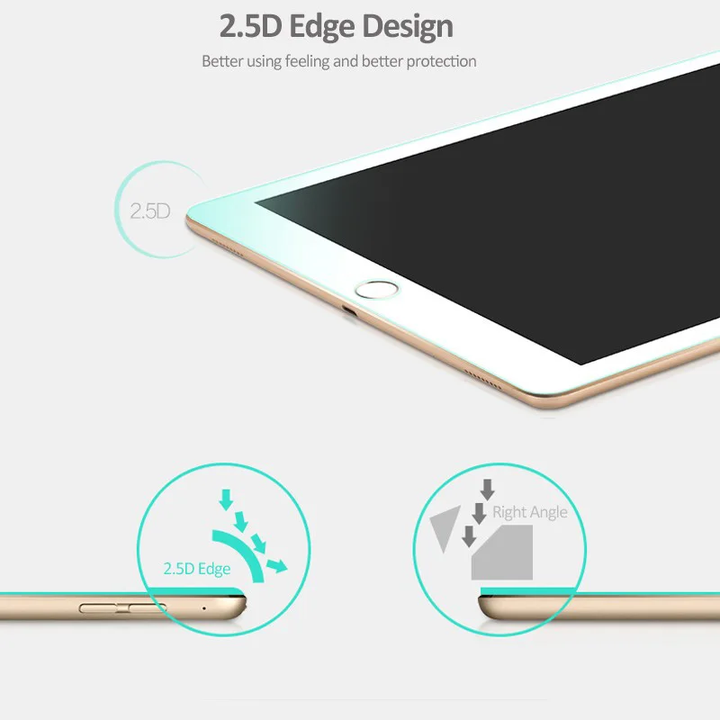 tempered glass for apple ipad 9 7 2017 2018 a1822 a1823 a1893 a1954 full coverage screen protector glass for ipad 5th 6th gen free global shipping