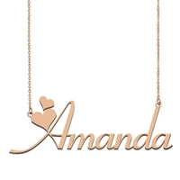 amanda name necklace custom name necklace for women girls best friends birthday wedding christmas mother days gift