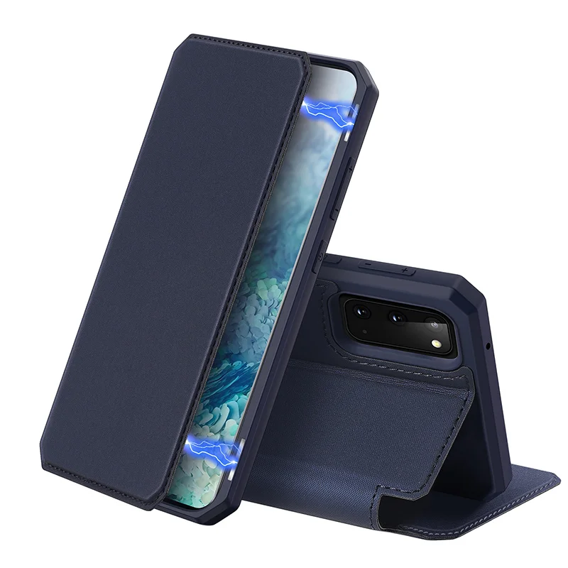 Чехол для Samsung Galaxy S20 + чехол DUX DUCIS ударопрочный Магнитный флип из искусственной