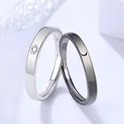 2021, популярное кольцо, солнце, луна, парные открытые Регулируемые кольца для влюбленных, минималистичные обручальные кольца, семейный подарок для влюбленных