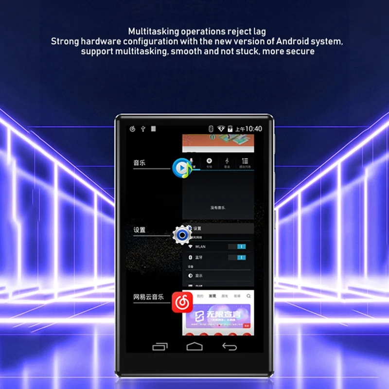 4-дюймовый Full Screen HD MP4 плеер WiFi Android 6 0 MP3/4 2 + 16 Гб Bluetooth 5 контактный музыкальный