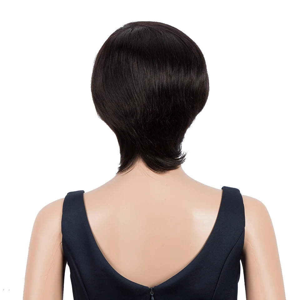 Парик из натуральных волос Trueme короткий парик бразильских прямых 613 блонд для