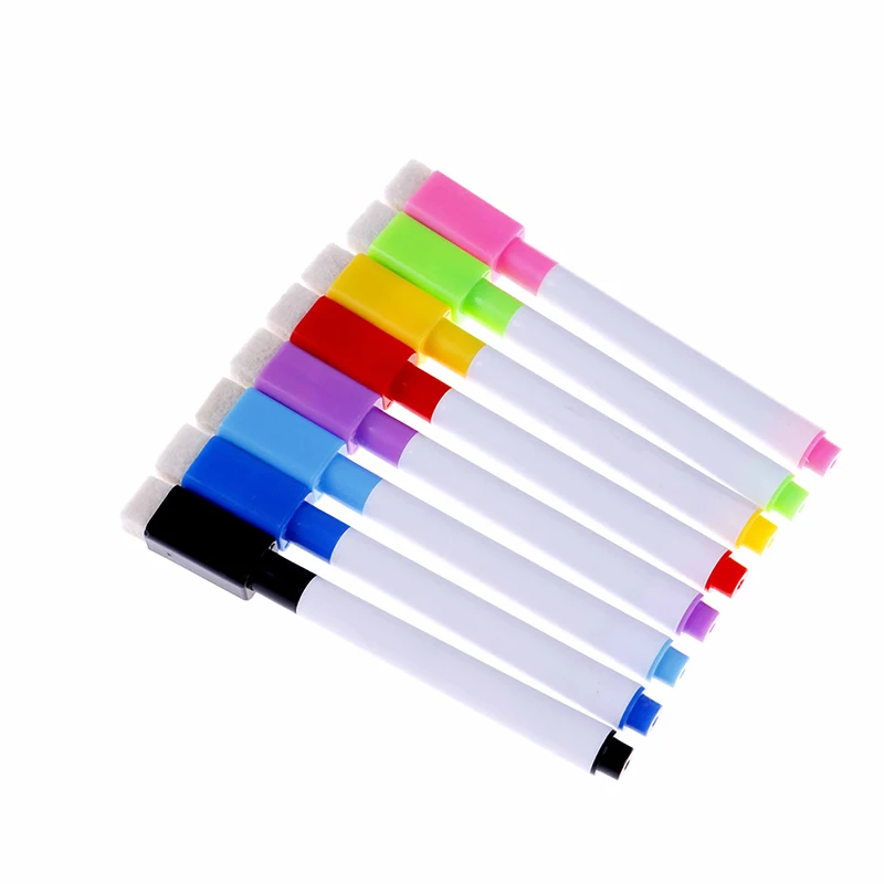 

10pcs Erasable Magnetic White Board Marker Pen Whiteboard Marker Liquid Chalk Office School Supplies Art Marker Colorful Ink