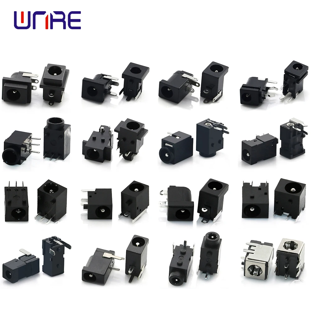 

5/10PCS DC-002 005 044 DIP Series DC Power Jack 5.5x2.1mm 5.5*2.5mm Female Plug Socket Adapter Panel Mount Connector