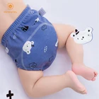 Подгузники для новорожденных, водонепроницаемые, 6 слоев, из хлопка, многоразовые, моющиеся