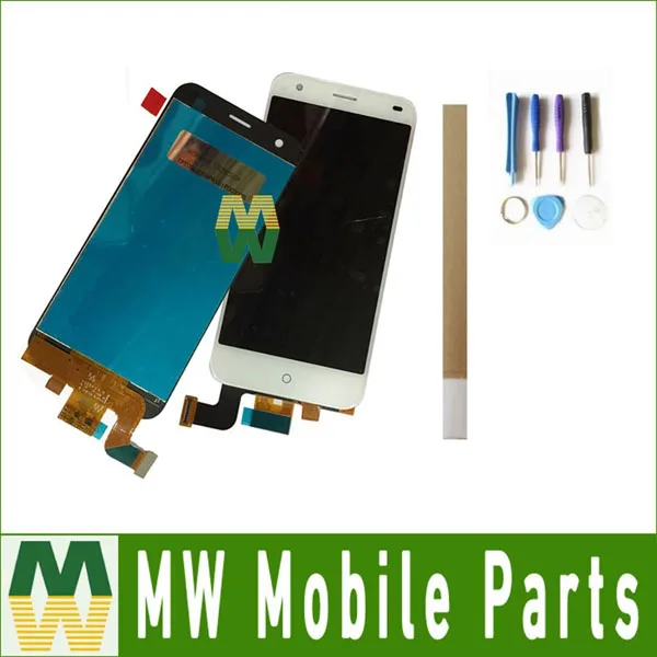 

High Quality 1PC/Lot For ZTE Blade S6 LCD Display +Touch Screen Sensor Assembly Digitizer White color