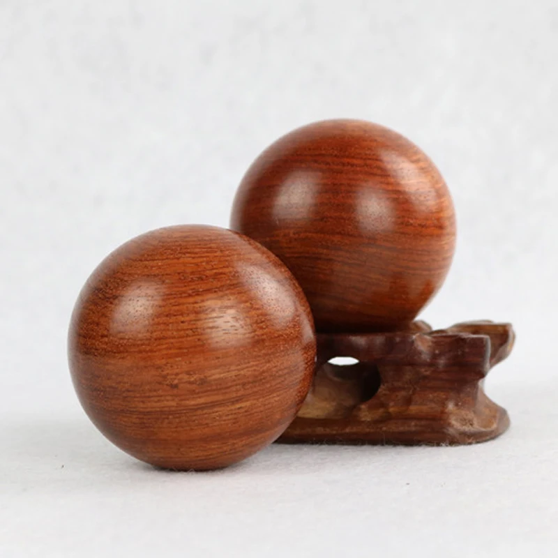 2 шт. дерева ручной мяч Массажная ладонь старика палец активности Фитнес