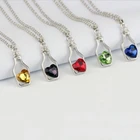 1 @ #1 шт., лидер продаж, украшения для автомобиля, модное ожерелье с подвеской из кристаллов для женщин, Очаровательное ожерелье с подвеской из кристаллов в виде бутылки для желаний