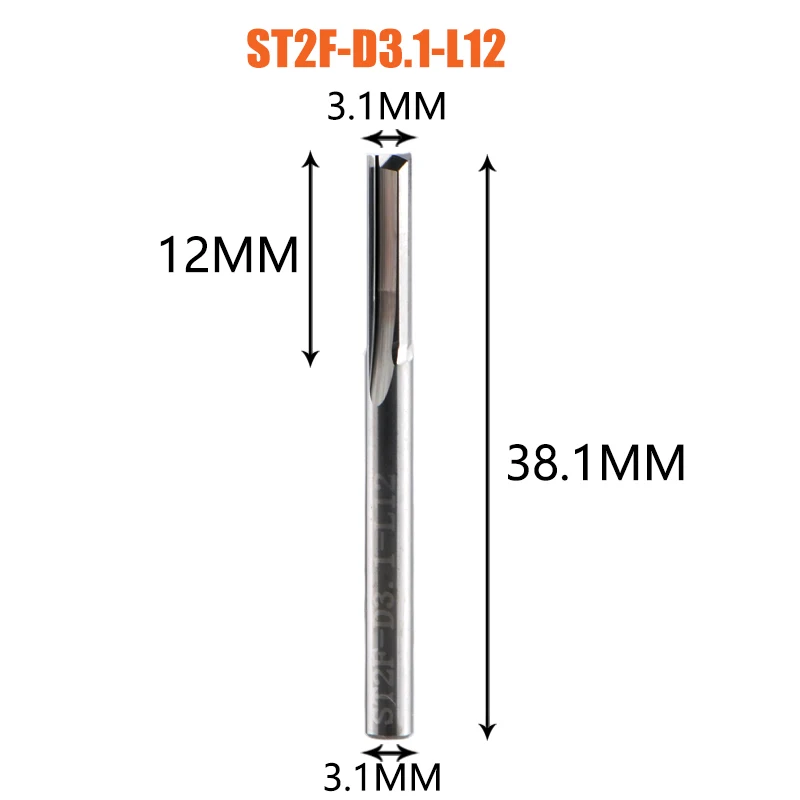 

Dreanique 1 шт. две прямые канавки 1 мм-12 мм твердосплавная фреза для фрезерования древесины гравировка долбежная фреза
