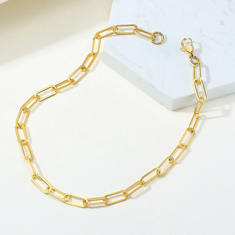 Vnox модные кубинские ожерелья Майами для женщин золотого цвета из нержавеющей