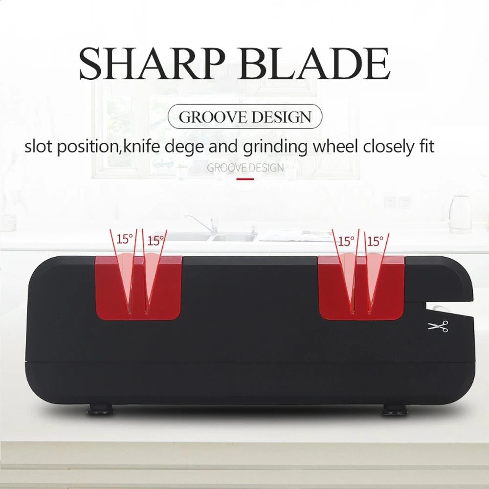 

Multifunctional Automatic Cut Sharpeners Intelligent Quick Cut Sharpener Household Electric Kitchen Cutter Grinder
