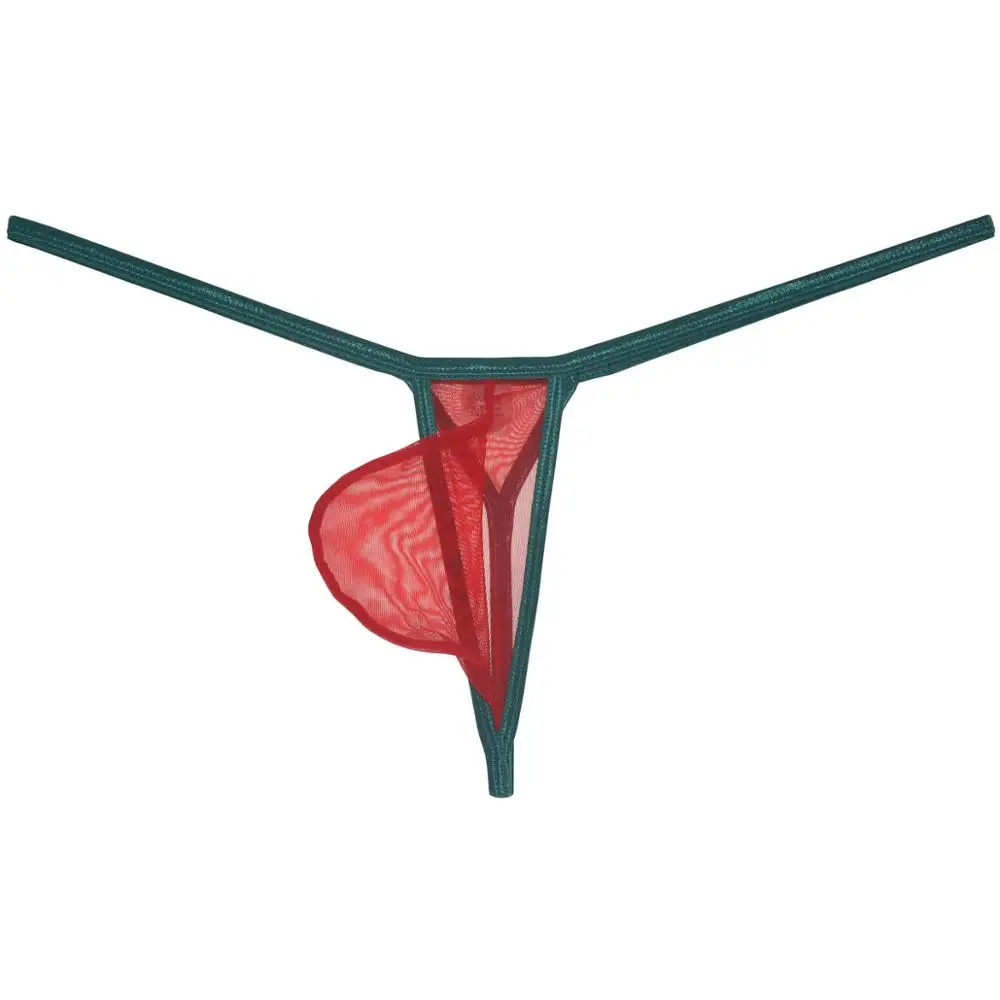Сексуальные мужские стринги бикини узкая талия Шелковистое тонкое нижнее белье