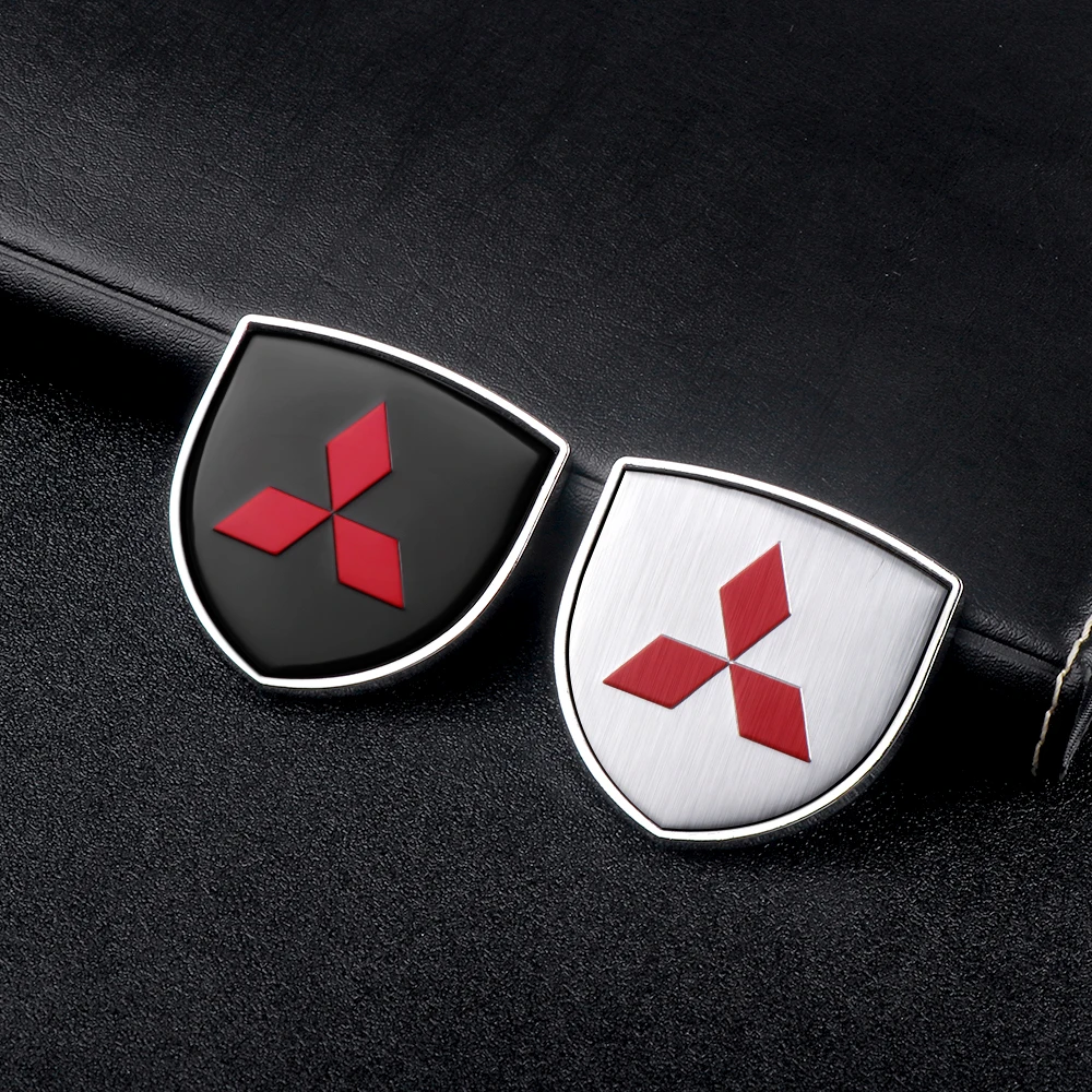 Металлические хромированные 3D-Наклейки для кузова автомобиля Mitsubishi Outlander Lancer ASX