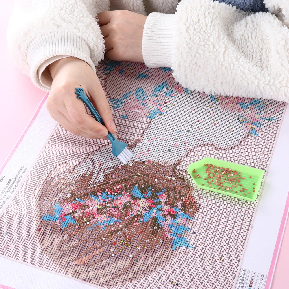 6Pc Arts Diamond Painting Point Drill Brush Desktop Sweep Embroidery Cross Stitch Supply Cleaning Brushes DIY Crafts Accessories | Дом и сад