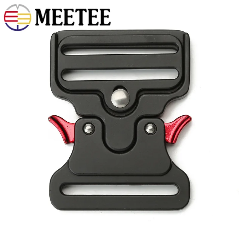 Meetee 1 шт./2 шт./4 шт. 50 мм металлическая пряжка для ремня уличные быстросъемные