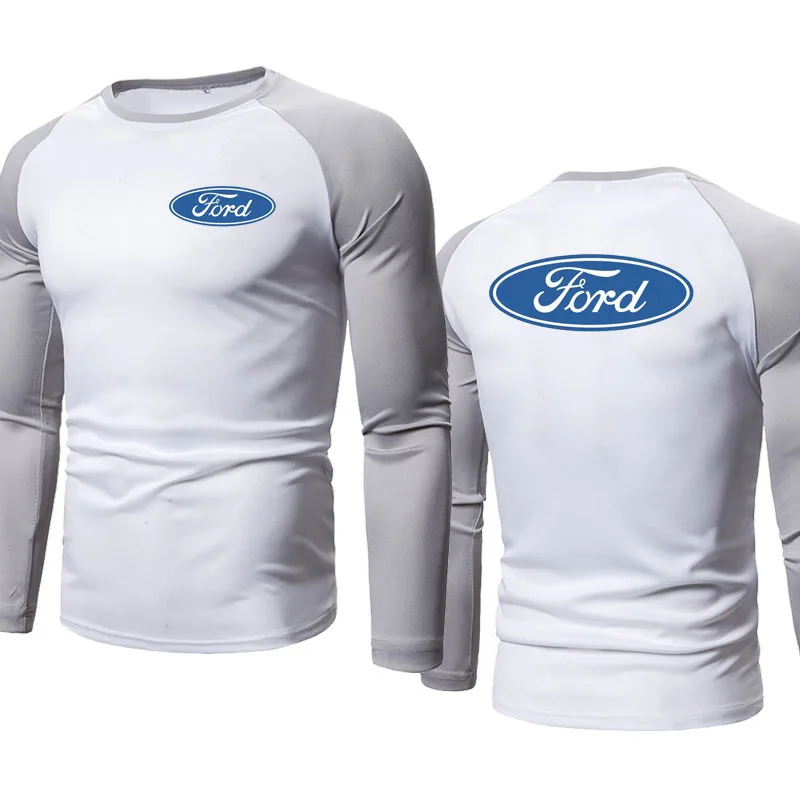 

2021 высококачественный повседневный мужской пуловер с принтом автомобиля Ford, мужская спортивная одежда, весна-осень, хлопковый Мужской пуло...