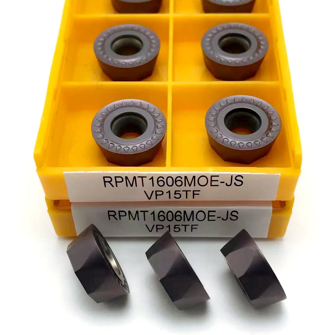 

Carbide insert RPMT1606MOE JS VP15TF metal turning tool CNC machine tool milling cutter RPMT1606 lathe tool milling cutter RPMT