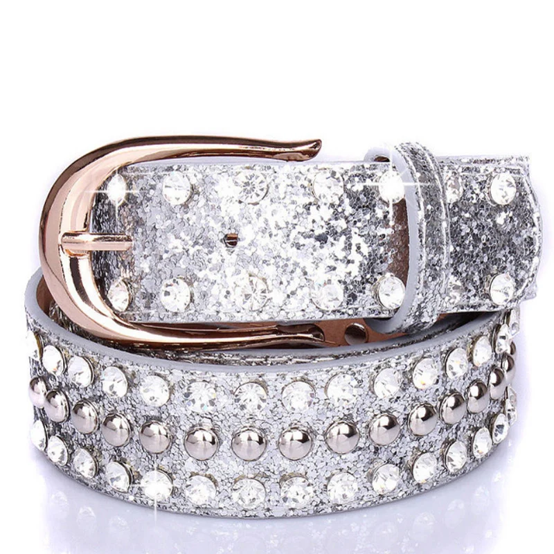 

Design famous belts golden bling leather waistband unisex crycle belt ladies gentleman luxury brand belts