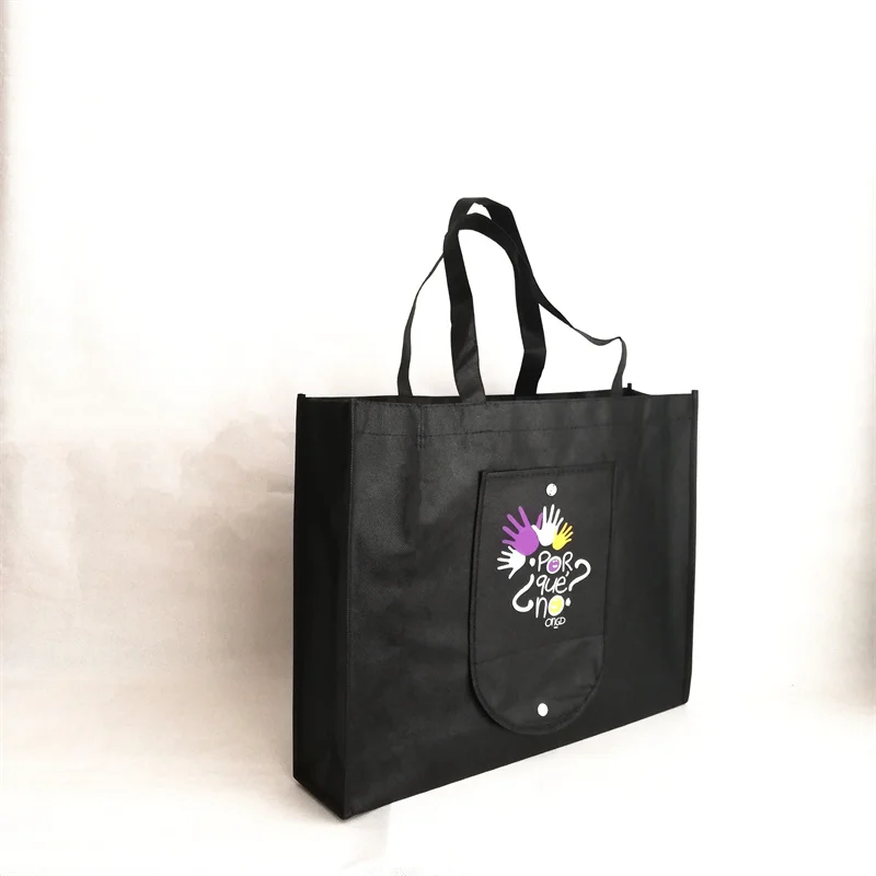 Сумка-тоут Складная из нетканого материала с маленьким мешочком | Дом и сад