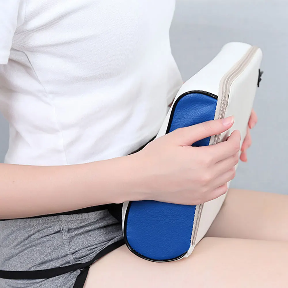 Электрическая массажная подушка с подогревом массажер для плеч спины шеи