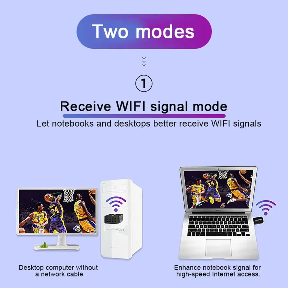 2 4G/Φ двойная частота 1300M Gigabit USB мини портативный неограниченный приемник WiFi