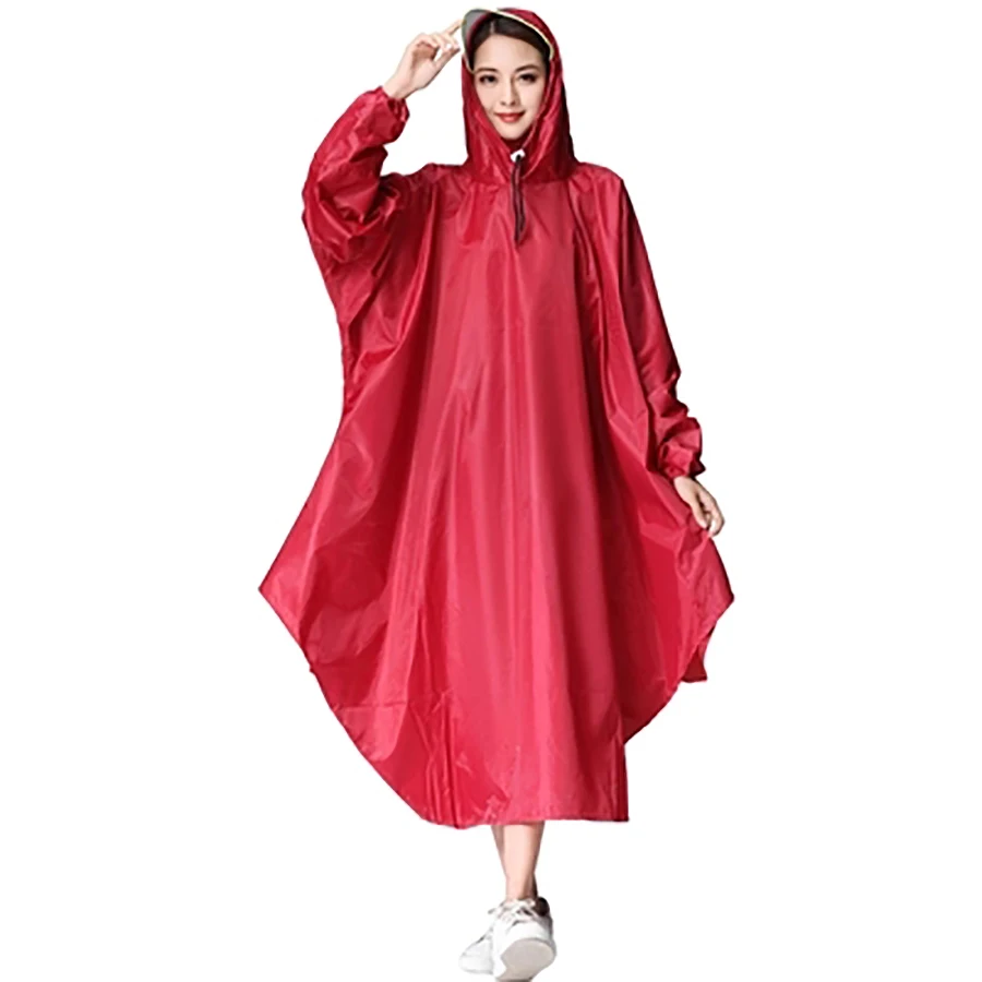 Длинная непромокаемая куртка пончо женская спортивная одежда дождевик из ПВХ
