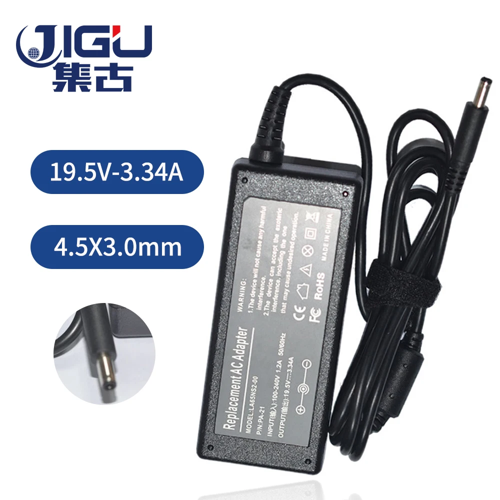 JIGU 19 5 в 4 a Замена для Dell 3 0 * мм 65 Вт универсальный блок питания ноутбука Зарядное