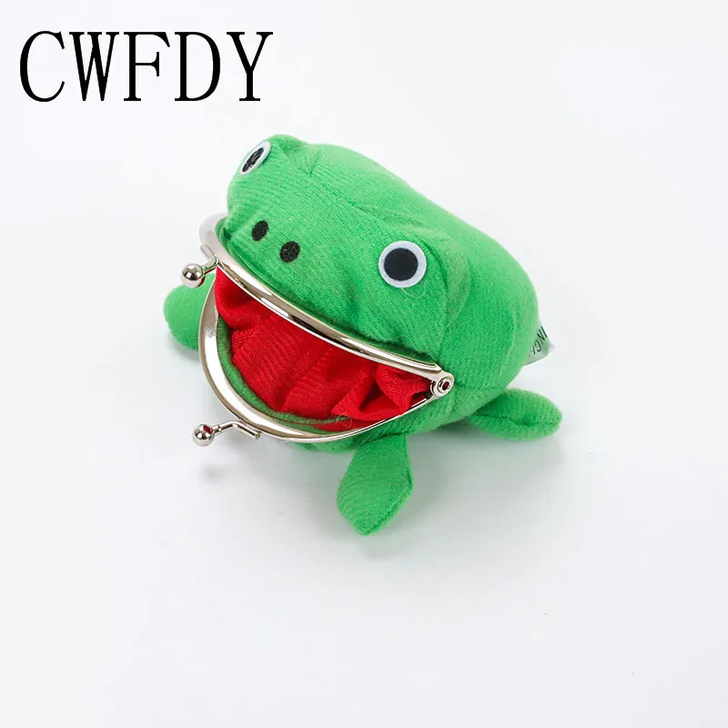 New Cute Frog Wallet Cartoon Wallet Coin Purse Manga Flannel Wallet Cute Purse Small Coin Bag Animal For Kids Gifts Accessory